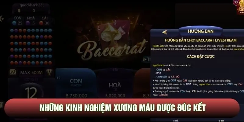 Những kinh nghiệm xương máu được đúc kết Những kinh nghiệm xương máu được đúc kết