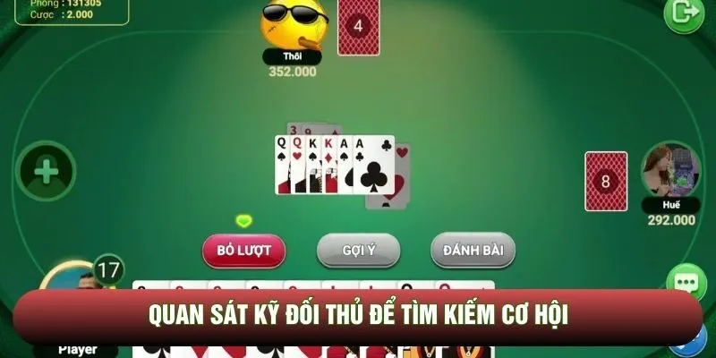 Quan sát kỹ đối thủ để tìm kiếm cơ hội Quan sát kỹ đối thủ để tìm kiếm cơ hội